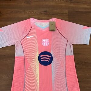 Nike Pink and Blue Barcelona Jersey